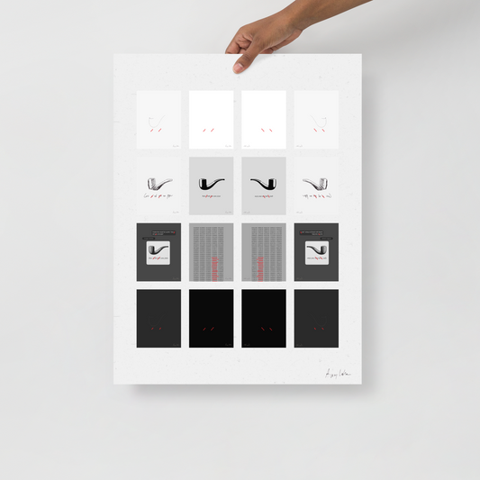 And what's with the Pipes? Mirror Making of Sixteen Pipes: Mending Magritte’s Mistake (Ltd. Ed. of 1)