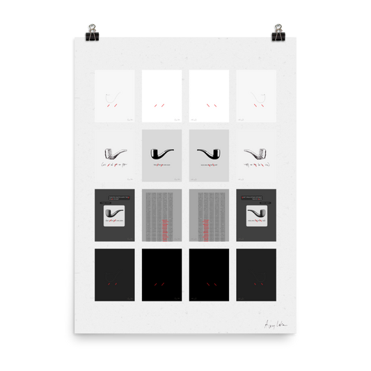 And what's with the Pipes? Mirror Making of Sixteen Pipes: Mending Magritte’s Mistake (Ltd. Ed. of 1)