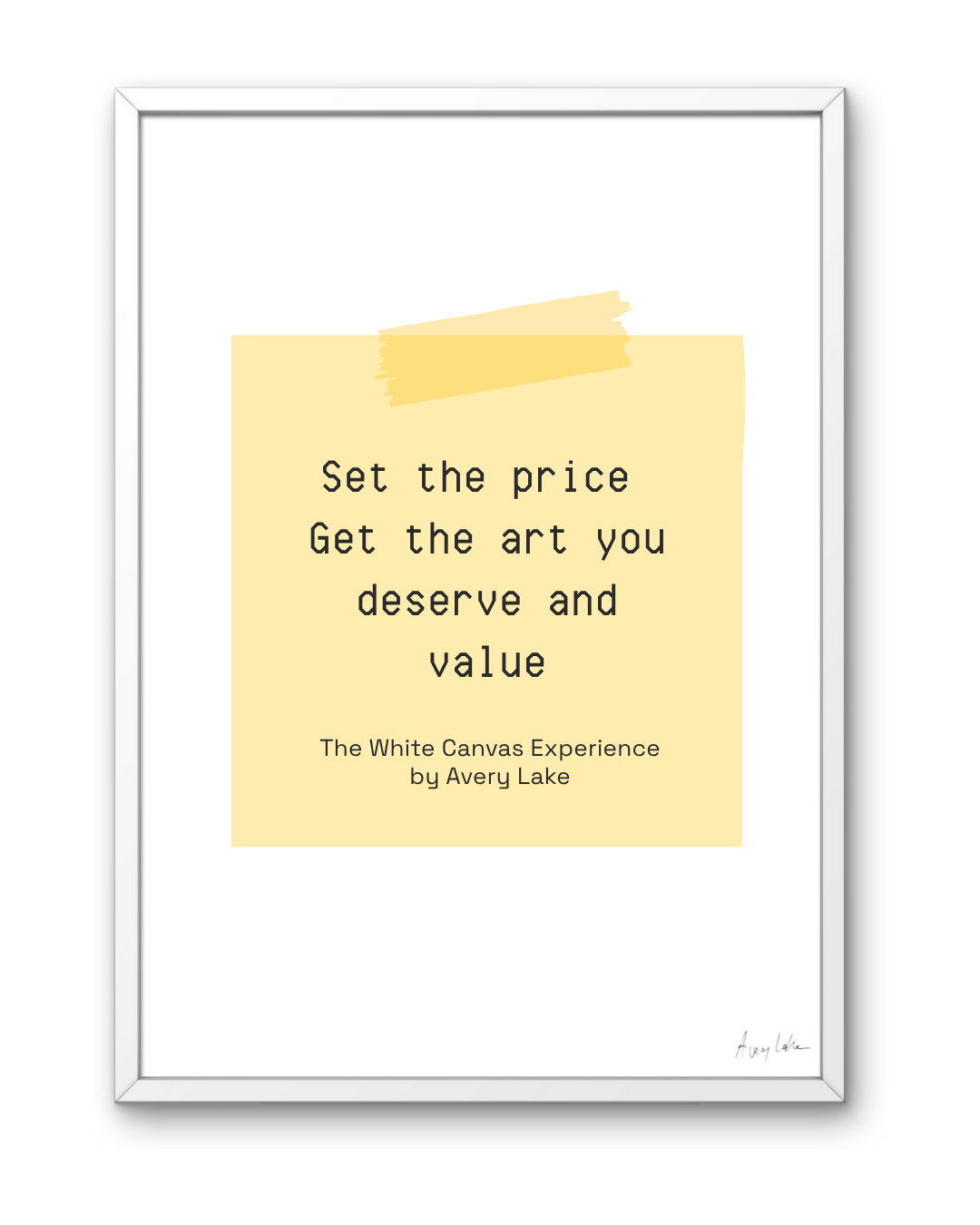 The White Canvas Experience (Ltd. Ed. of 3)