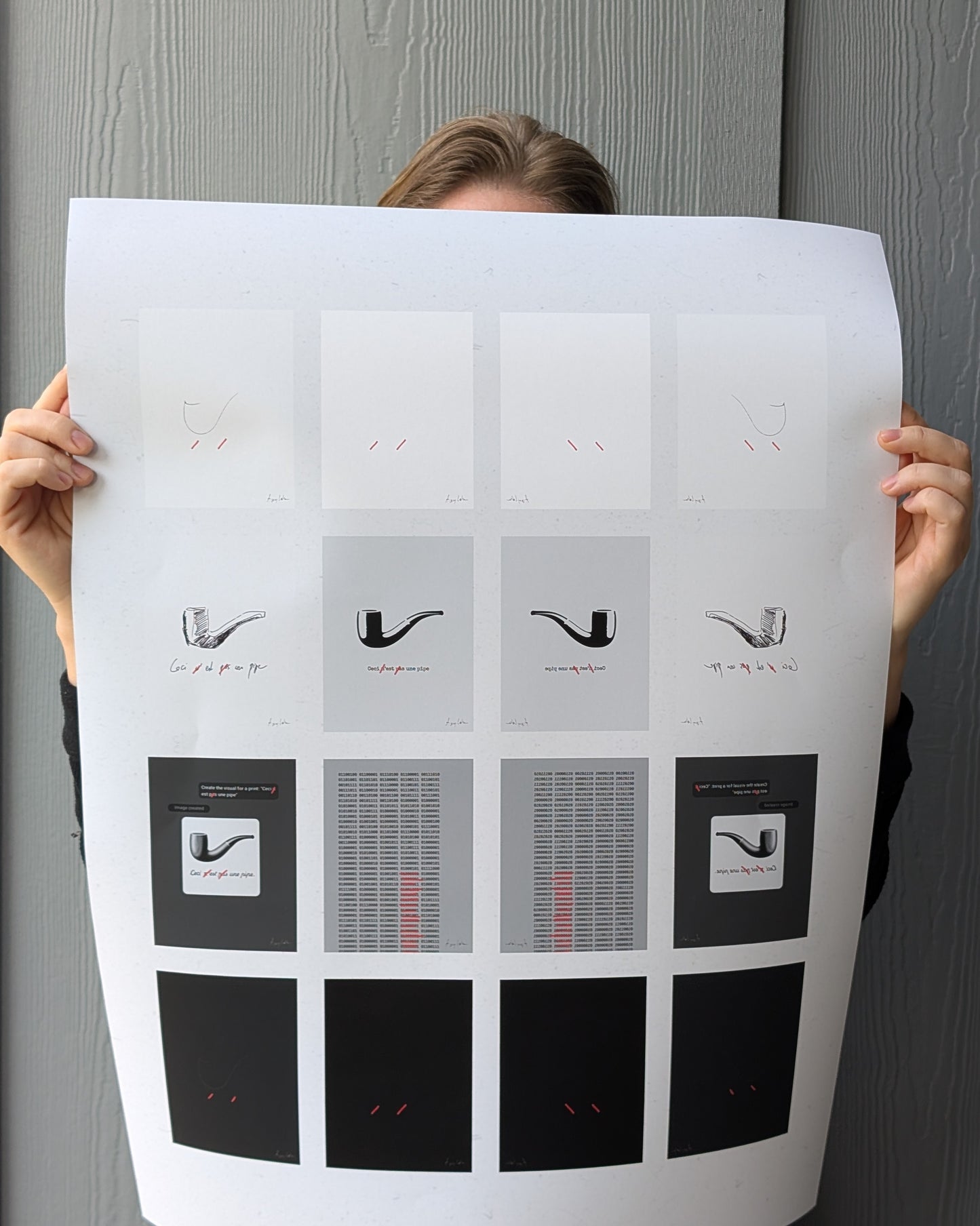 And what's with the Pipes? Mirror Making of Sixteen Pipes: Mending Magritte’s Mistake (Ltd. Ed. of 1)