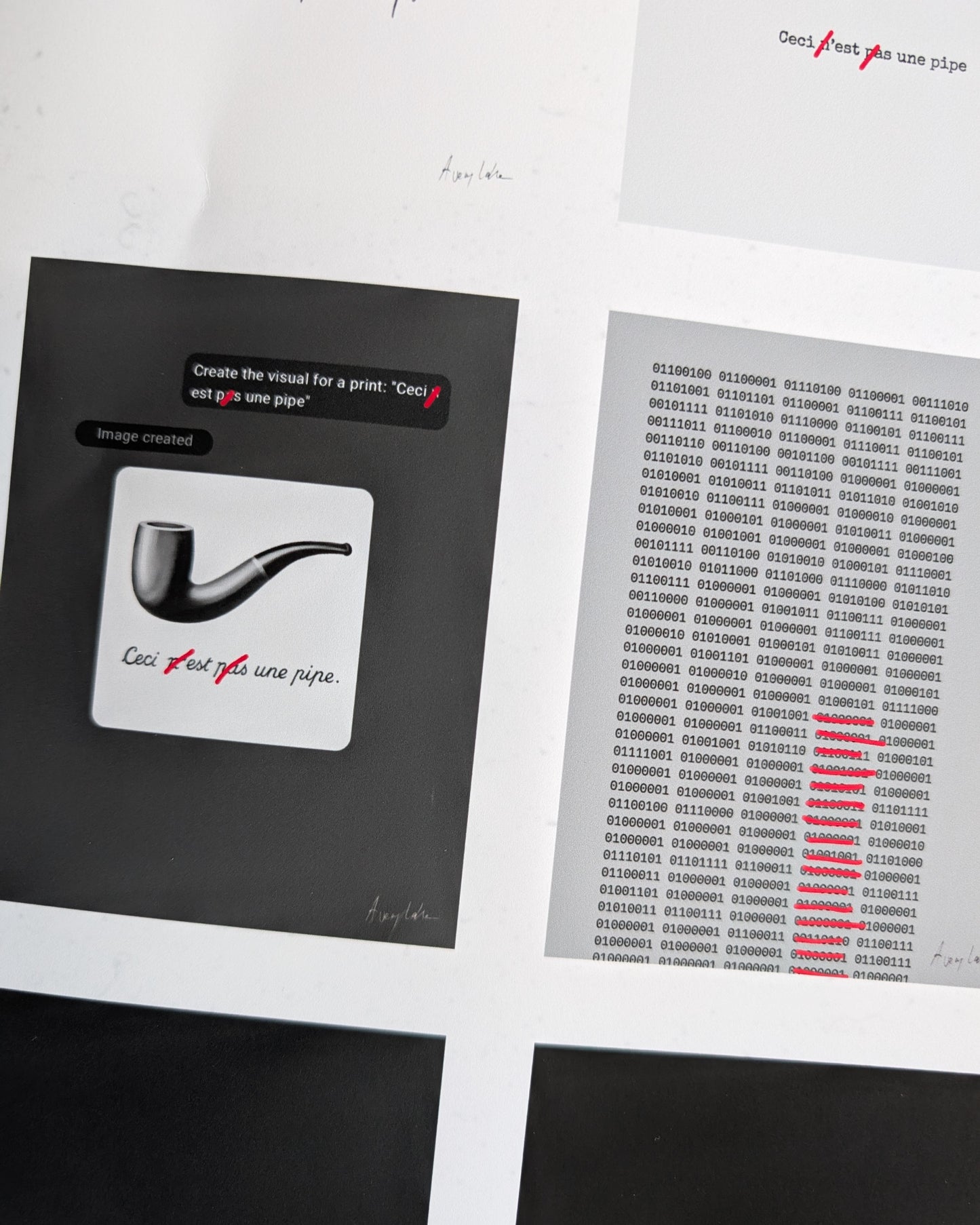 And what's with the Pipes? Mirror Making of Sixteen Pipes: Mending Magritte’s Mistake (Ltd. Ed. of 1)