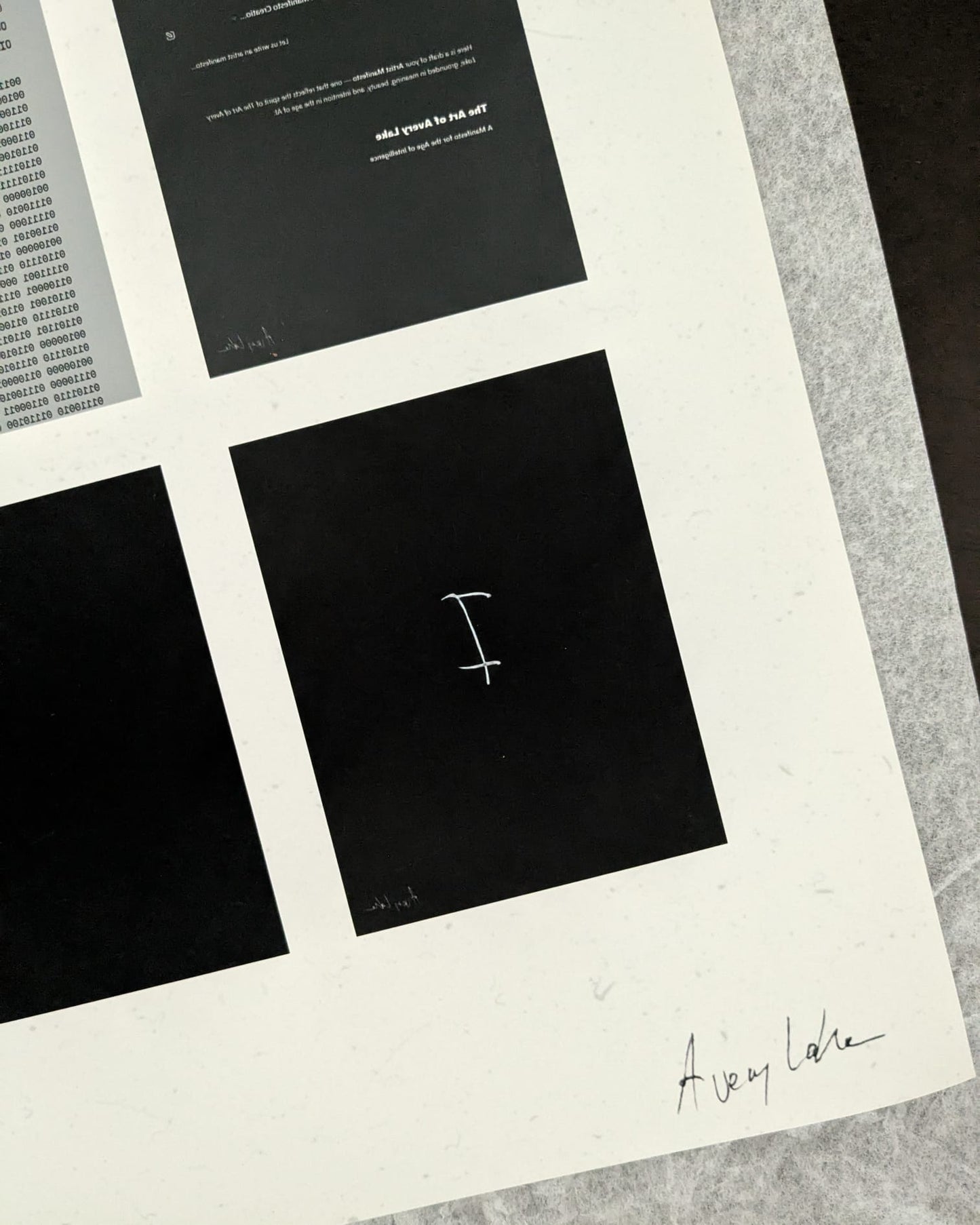 Mirror Making of a Manifesto (Ltd. Ed. of 25)