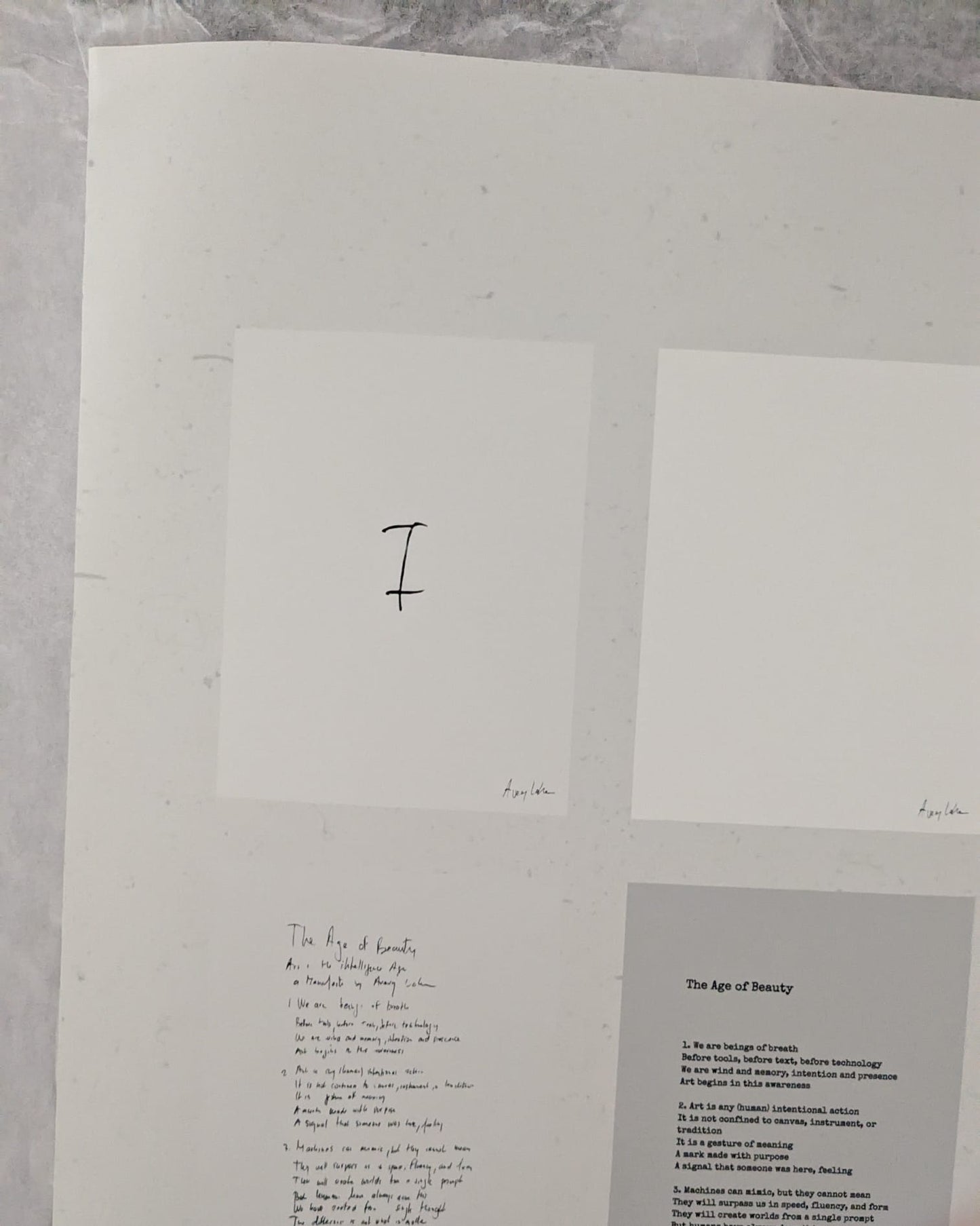Mirror Making of a Manifesto (Ltd. Ed. of 25)